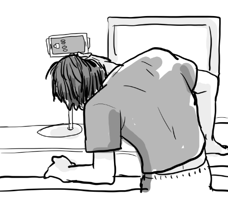 携帯の顔認証。 