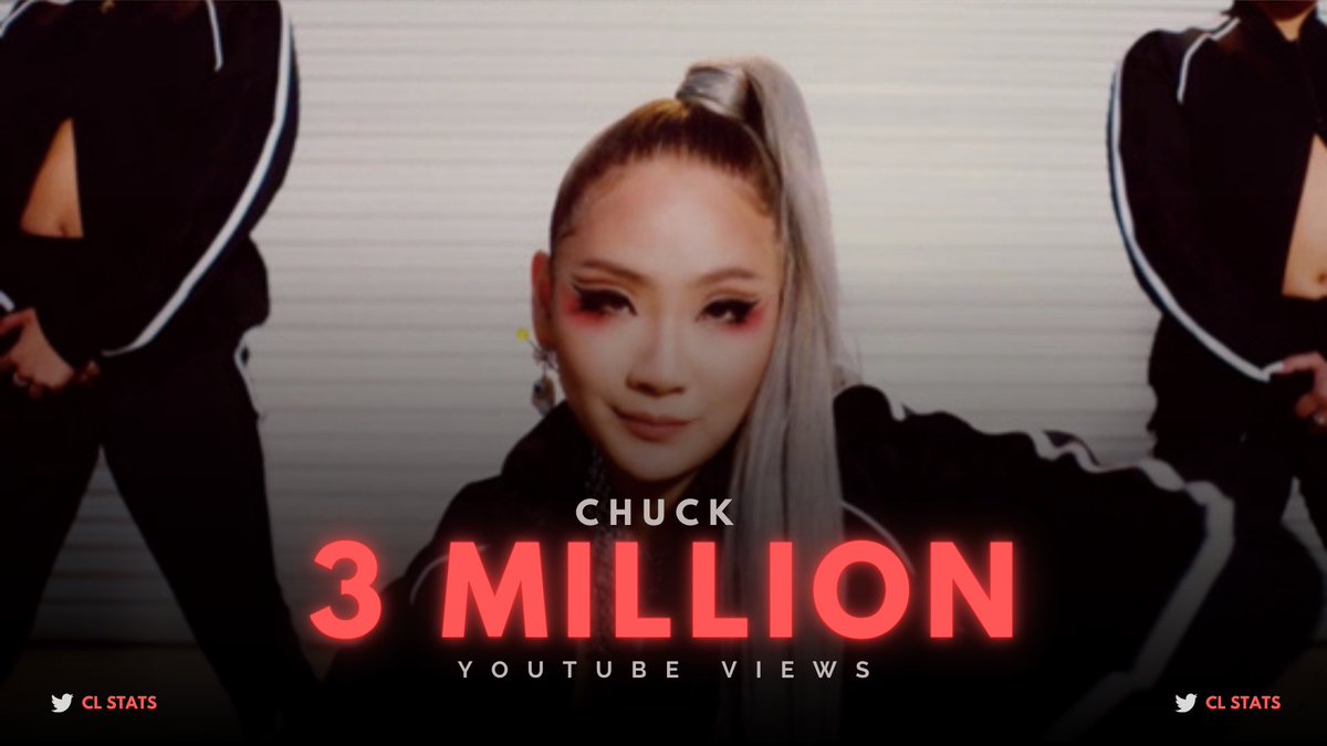 The “Chuck” Official Video has surpassed 3 MILLION views on YouTube!

#CL #씨엘 <a href="/chaelinCL/">CL</a>