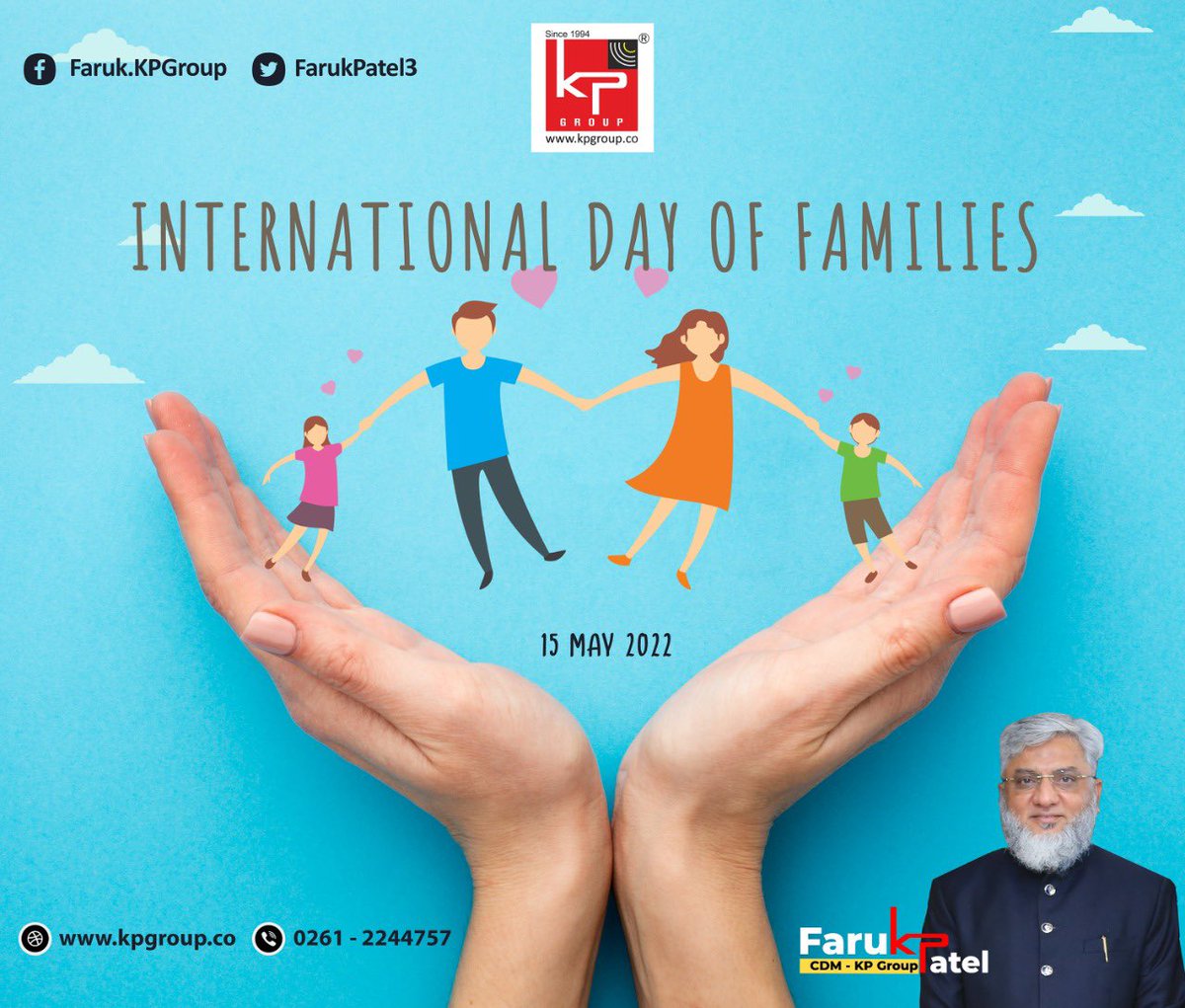 drfarukkp's tweet photo. The most important thing in the world is family &amp; love. 
#International_Day_Of_Familys 
#KPGroup #Farukpatel #Farukkp #kpbuildcon #Kpigreenenergyltd #kpigreen #kpigil #kpenergy #kphuman #solarenergy #windenergy #solarpower #windpower #renewableenergy #greenenergy #Gujarat https://t.co/tg8V1UmInx