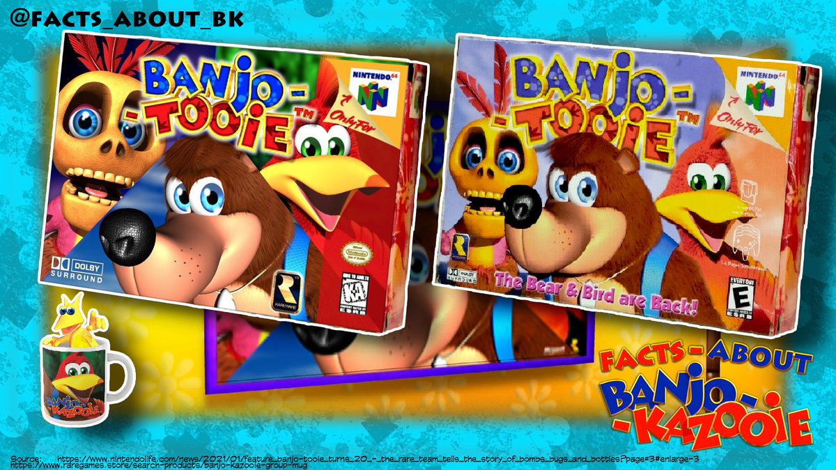 Banjo Kazooie & Banjo Tooie for Nintendo 64 W/box 