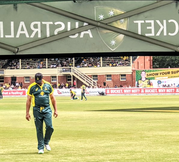 RoseMHarris's tweet photo. As a mad cricket fan of late 90s/early 00s, I was stoked to witness a small encore of this unmistakable presence on the field in 2020. No need to see the name on the back to know who this is.Big presence.Big hits,big throws.Big smile.Big dose of the spirit of cricket. #RIPRoy ❤️ https://t.co/wgLwe2fzEN