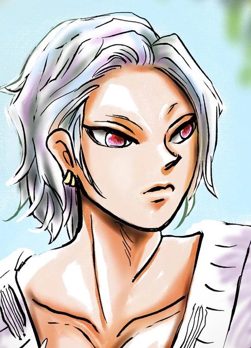 36.この前漫画の成り行きで描いて前髪上げ💎ハマる
かわいいw 