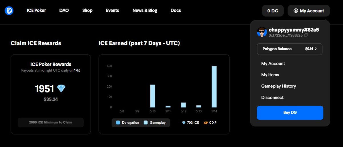 ChappyYummy's tweet photo. Is there anyone who can delegate me? I just need 1 day delegation so I can claim my ICE. #IcePoker #ICE @DecentralGames 
0xF733DE058b08De282adC8a4a5191a2eB719882a5 https://t.co/wfbfuEdvVG