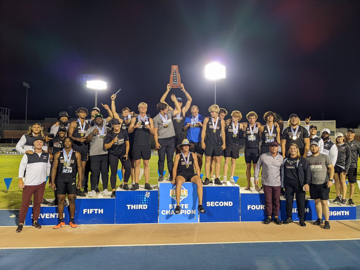 FHSAA's tweet photo. Congratulations to the 2022 FHSAA Class 4A Boys Track and Field State Champions: Niceville https://t.co/Efteeh22tN
