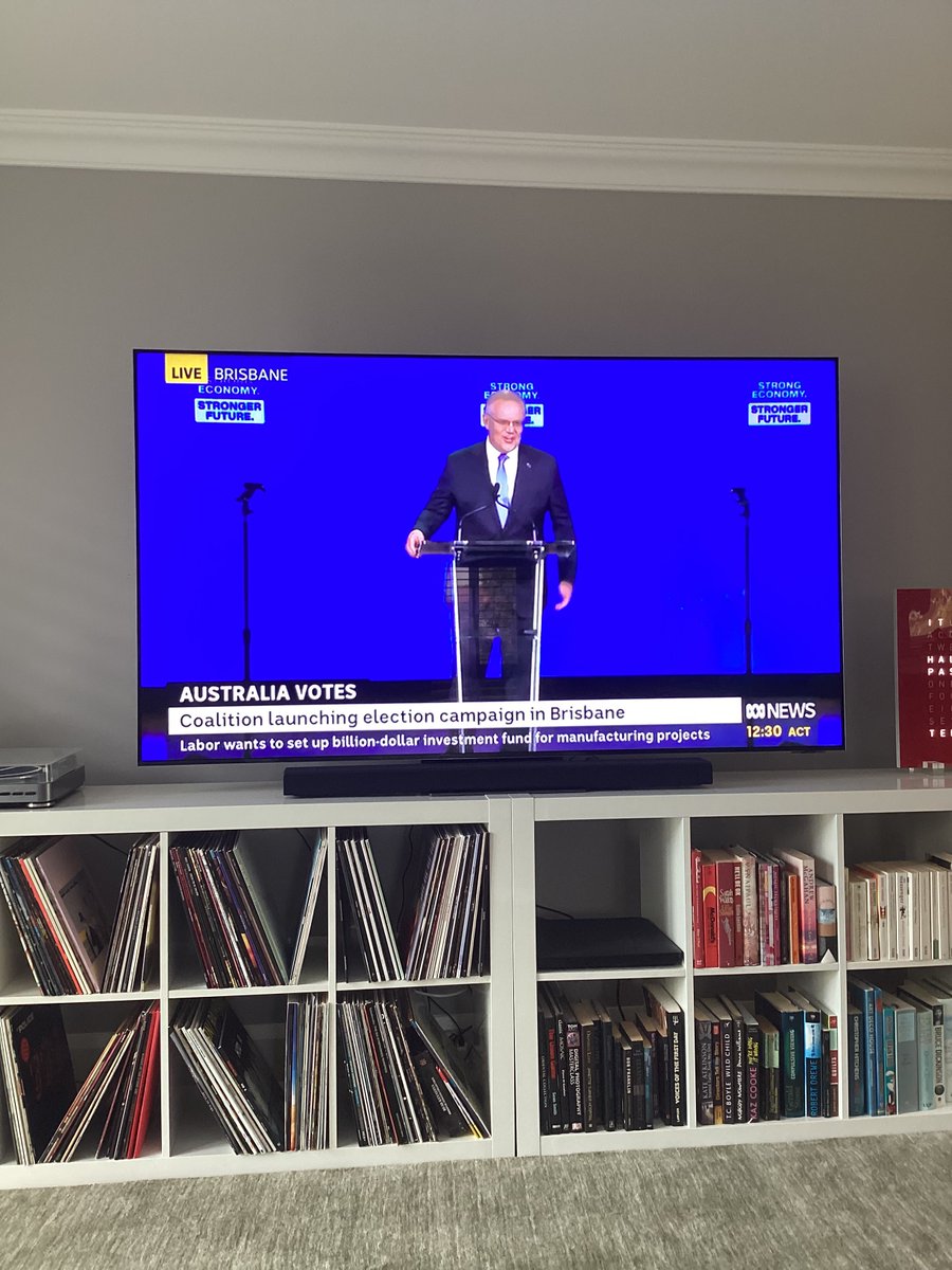 Trixie_Boo's tweet image. ‘How good is it to be in Queensland’ he starts with. 

Flooded, actually. You know, climate change #LibLaunch