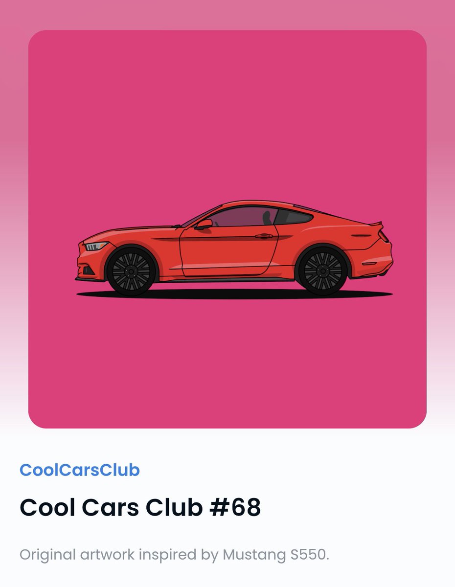 CoolCarsClubNFT's tweet photo. Free #NFT Giveaway 

Like, Retweet &amp; Follow Me

Drop $ETH wallet ✨ https://t.co/vfhDawA33m