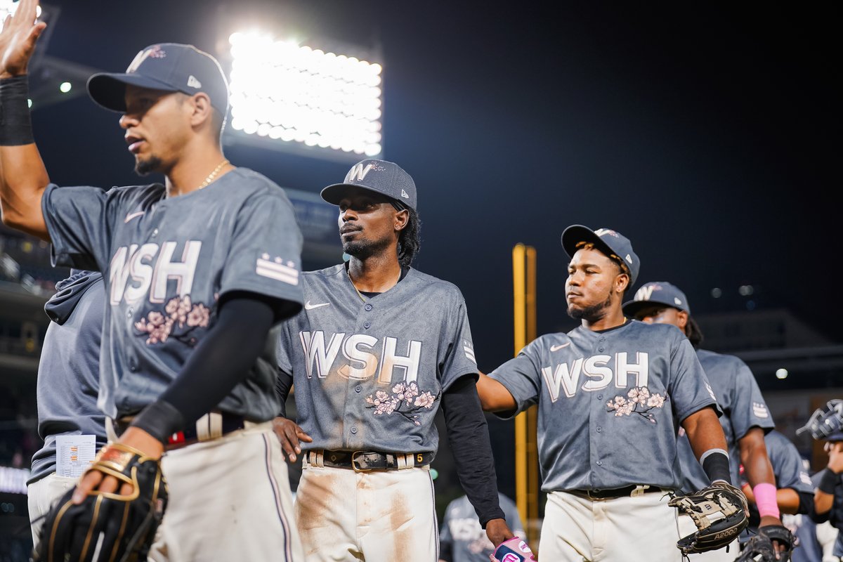 Nationals's tweet photo. We beat the Houston Astros at Nats Park.

#BloomDay🌸 // #NATITUDE https://t.co/PvkrCW1Oqi