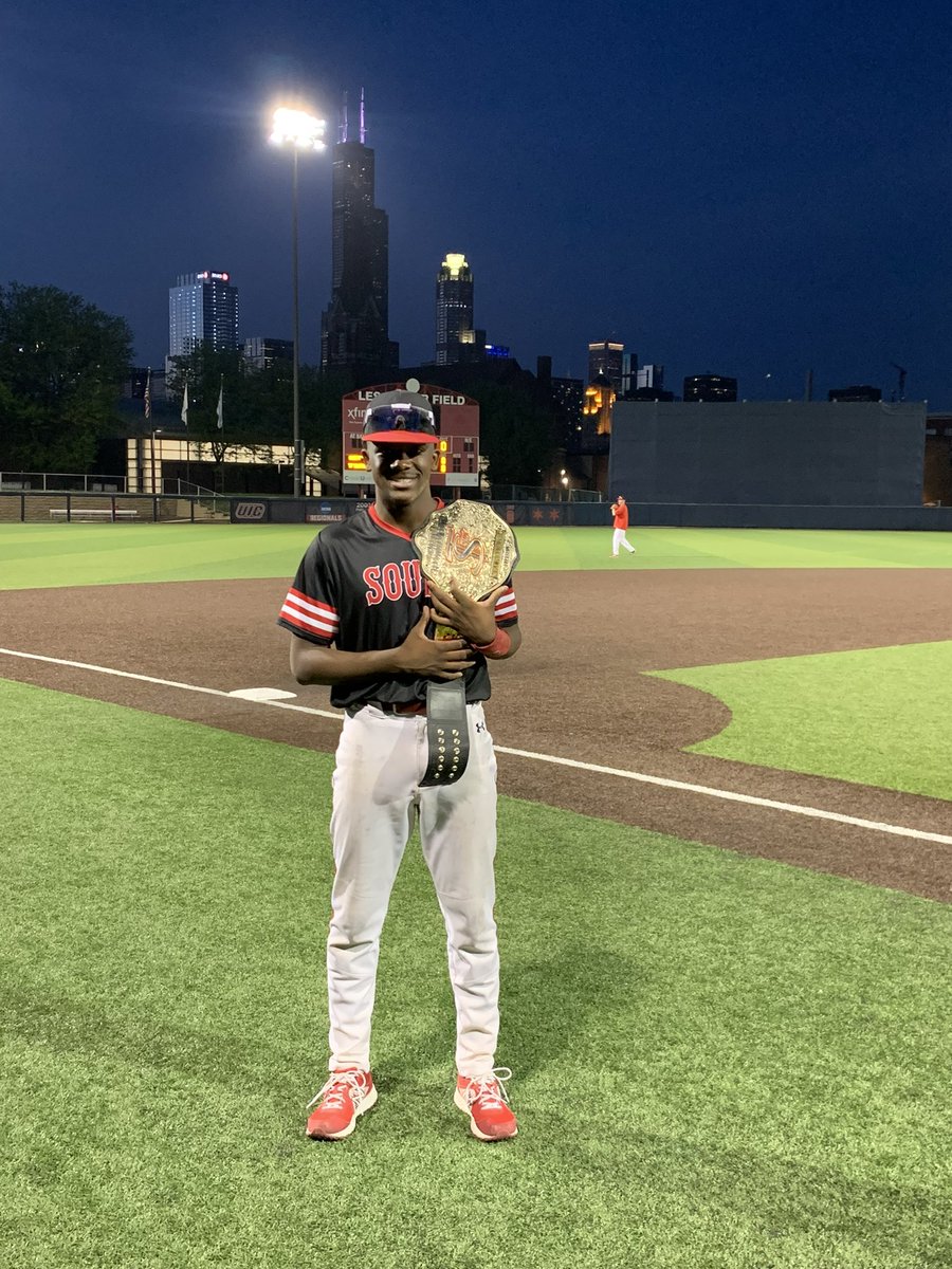 TFSBaseball's tweet photo. Congrats to @TFSBaseball on defeating @SteelmnBaseball 2-1 @UIC_Baseball Granderson Field. POG CJ Gales went 2-2! Game two coming up! https://t.co/UqlnSDvg6X