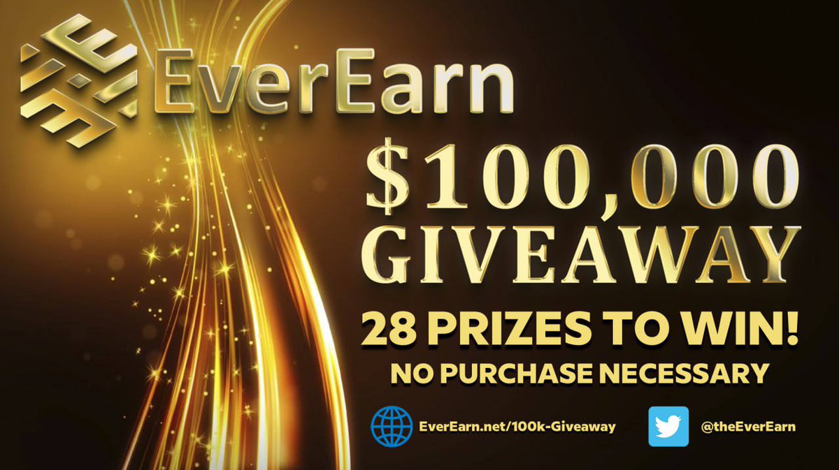 EarnFiCoin's tweet photo. Announcing the launch of our $100,000 worth of #EverEarn #Giveaway!

No purchase necessary to enter

Go to https://t.co/5Ia50mwCiW for all the rules and details!

Good luck everyone!

#BUSDREWARDS #Defi #win #BNB   #StakingRewards #Crypto #EverEarnArmy #ThisIsEverEarn #BSCGem https://t.co/BKsaIBk9li
