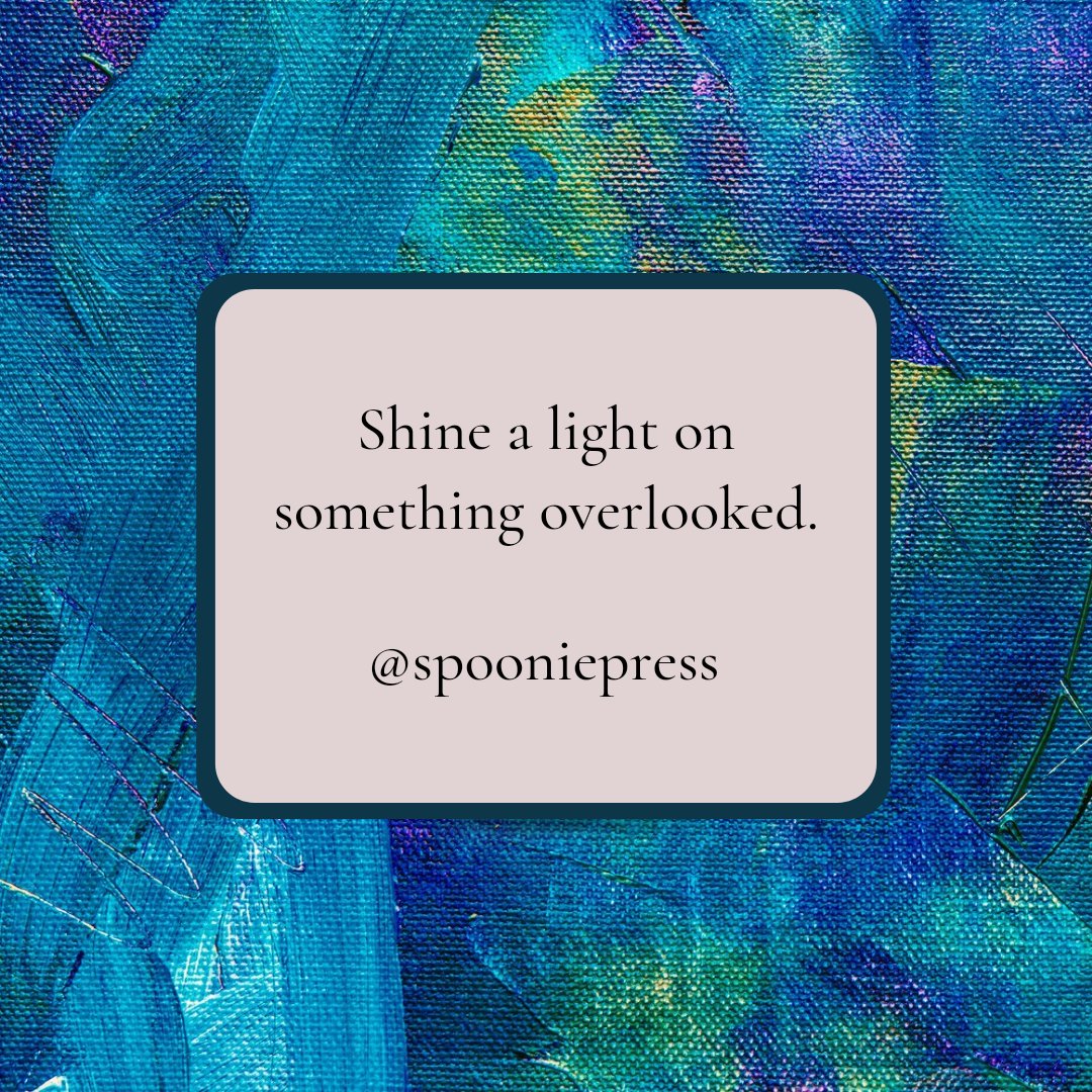 spooniepress's tweet photo. And though they could not be seen, they nonetheless cast down shadows all their own.
#writingprompt #poetrycommunity #poetryprompt #vss365 #vssprompt #prompt #art #writinf #15wordspoet #WritingCommunity #poetry #amwriting https://t.co/jRODQh4X9F