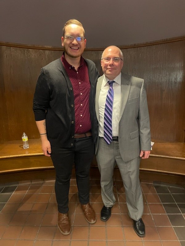KSTATE_PERC's tweet photo. Congratulations to Braedon Bomgardner, who graduated today! He's been a musical force and ray of sunshine in our studio. Now, he prepares for graduate studies at Indiana.  Best wishes, Braedon! https://t.co/iqbg1o5qxx