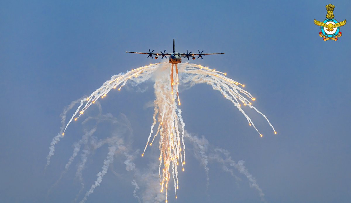 IAF_MCC's tweet photo. IAF's C-130J is a multi-engine transport aircraft primarily employed in Special Ops. It is a versatile machine with capability to land &amp; take off from short runways making it a highly effective platform for Humanitarian Assistance &amp; Disaster Relief missions.

#IAFCapabilities https://t.co/4ZnZpv7jRU