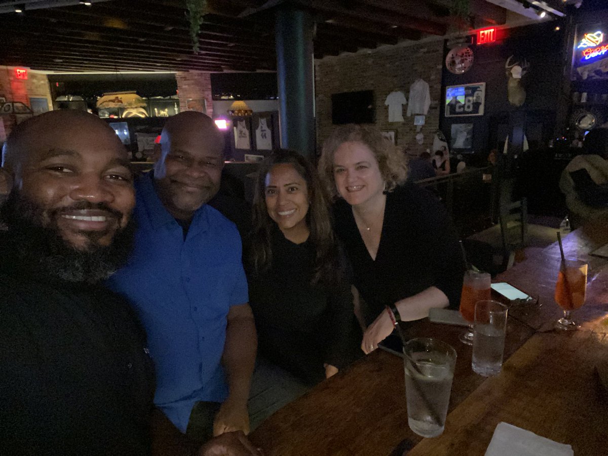 DStephensMSED's tweet photo. Great catching up with brother (and sisters) from a different mother. If I ever start a business I’m hiring @PaulForbesNYC as head of marketing. He dropped @E_Sweet_Treats at least a dozen times tonight. #BlackExcellence #ImplicitBiasTraining #UmojaCircle https://t.co/R4aQgsv6h3