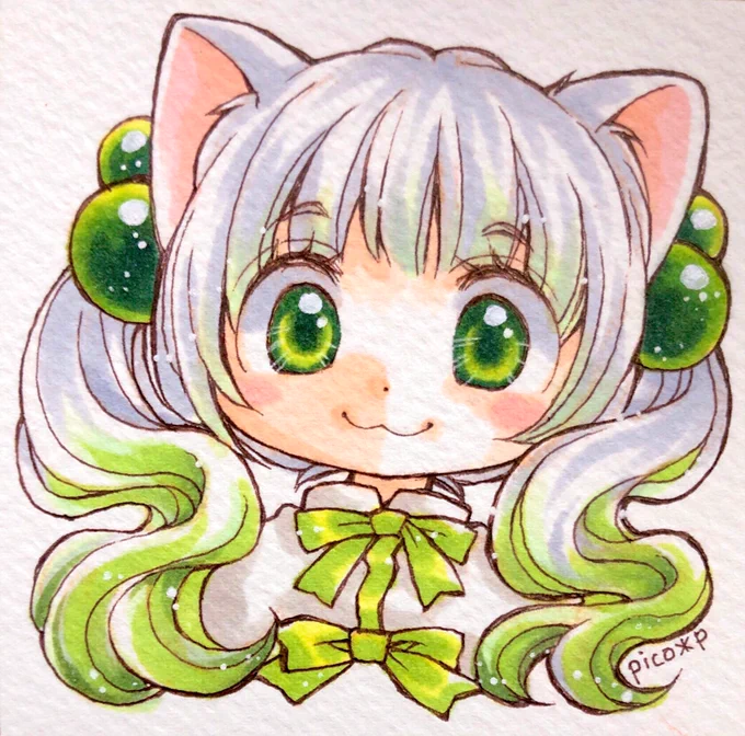 色気に入ったので猫耳うちの子の2人目になりそうな予感ですヽ('▽`)/🟢💕 