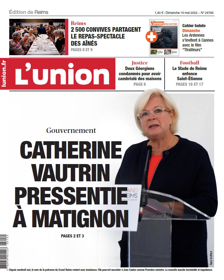 À la Une des éditions marnaises de L’union ce dimanche, la Rémoise Catherine Vautrin pressentie pour remplacer Jean Castex à Matignon
#Reims #Chalons #Vitry #Epernay
Consultez votre édition en ligne 
➡ journal.lunion.fr