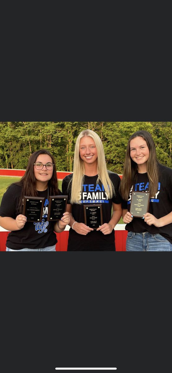 brook_mccray's tweet photo. Even though our season came to an end… I am blessed to be picked All District 9-AAA with Chloe Hart and @LeighAnn_san23 and All Tournament! I ended my season with .383 batting average and 81 strikeouts in 100 innings pitched! @betyree @VSCCPioneersSB https://t.co/jzMyMnJYgb