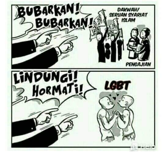 Pangajian kau bubarkan
Maksiat kau biarkan TOLOL