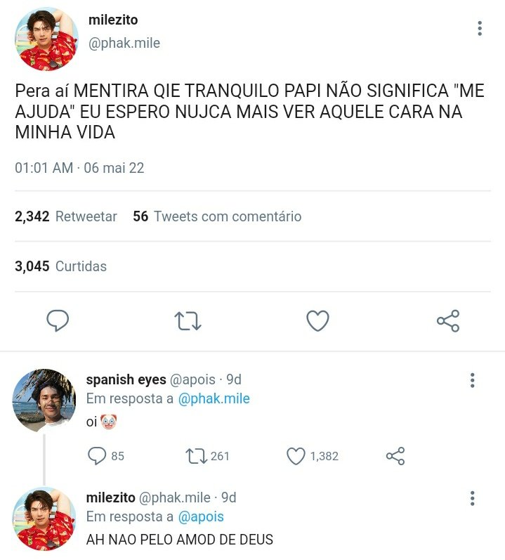CAROLISVERSO's tweet photo. mileapo! au - papi?

Onde Mile, um turista tailandês, se perde nas ruas da Espanha e tenta pedir ajuda. Por causa de seu amigo, ele acredita fielmente que "me ajude" em espanhol é "Tranquilo Papi", enquanto Apo é um espanhol que é parado por um gringo perdido... https://t.co/EWYQvL5joe