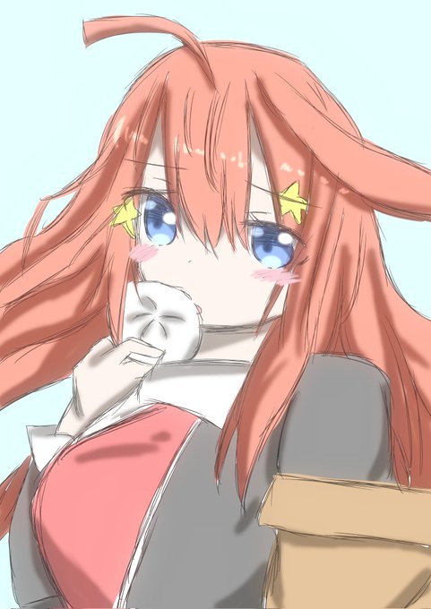 hayami⏩️シャニマス∞th_day1さんがTwitterに投稿した中野五月(五等分の花嫁)のイラスト。