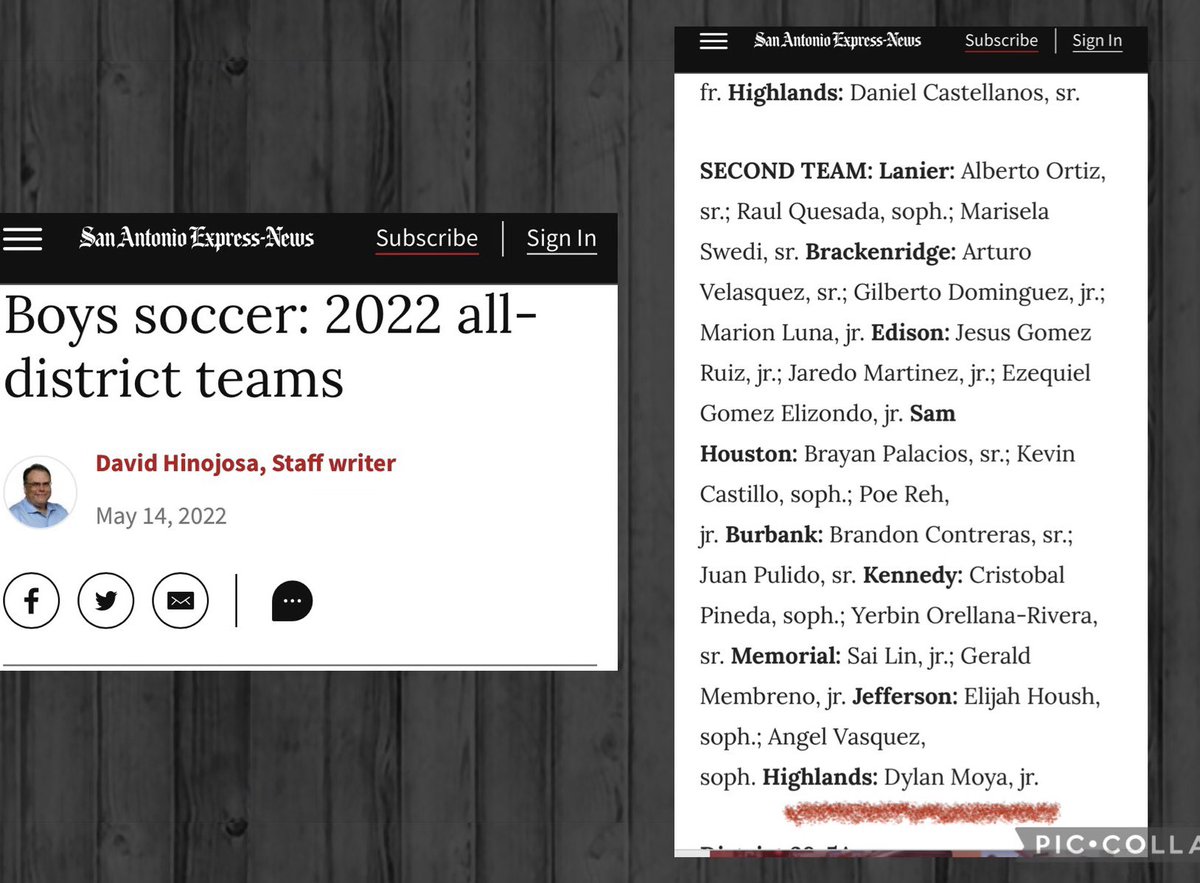 ErnestMoya4's tweet photo. Great Job @dylanmoya05 on being
27-5A Second Team All District. Hard work beats talent, when talent doesn’t work hard! I love you mijo
 🦉⚽️🌌 @ExpressNews @hinojosa_david 
#prouddad https://t.co/ZcopLEiwCM