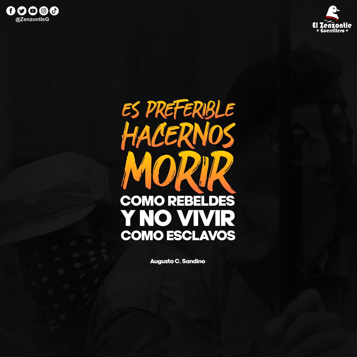 ZenzontleG's tweet photo. #Nicaragua | Somos Hombres y Mujeres de Patria Libre o Morir !!! ✊🏻🇳🇮🔴⚫

#VictoriasDeLaPaz 
#SandinoLuzVidayVerdad 
#2022EsperanzasVictoriosas https://t.co/t6aG3djlPi