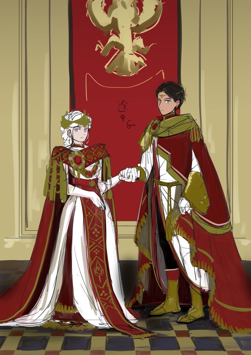 エーデルガルト=フォン=フレスベルグ 「エデクロ政略結婚 ザ・途中 」|フウフウのホウのイラスト