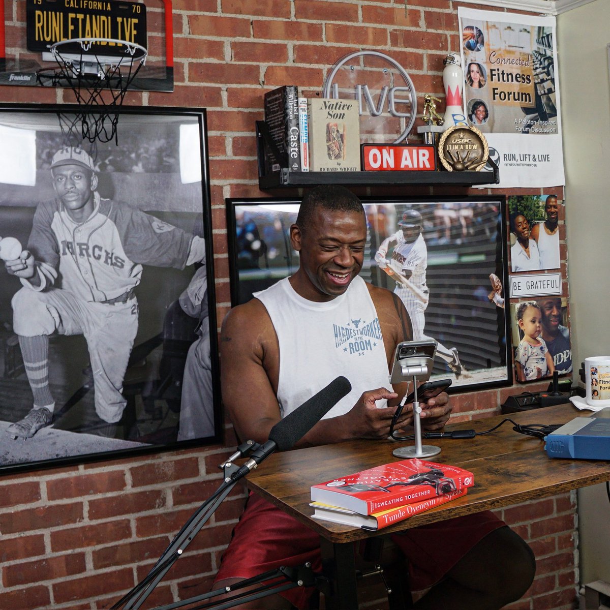 Y'all are hilarious!!! 😂 That was so much fun!  Episode is up!  Check it out at ConnectedFitnessForum.com or on all podcast platforms! 🙏🏿❤️ #TrainPeloton #RidePeloton #RunPeloton #Peloton #OnePeloton #PelotonBike #PelotonTread #HomeGym #Workout #Running #Runner #StrengthTraining