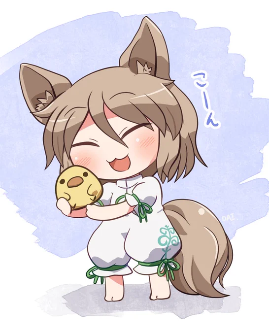 つかさちゃんとひよこさん🦊❤️🐣 #おは東方 