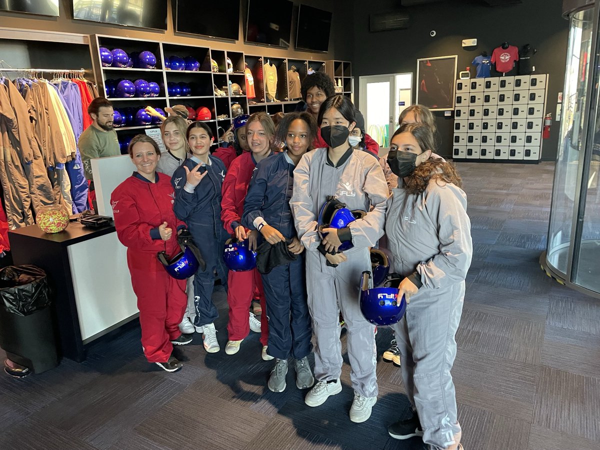 CKMS_Girls's tweet photo. Awesome 8th grade field trip to @iFLYDetroit tying into our Physics curriculum! W/@smithscience1 #STEMgirls #physics #flight #skydiving #STEM #STEAM https://t.co/yArb28weBX