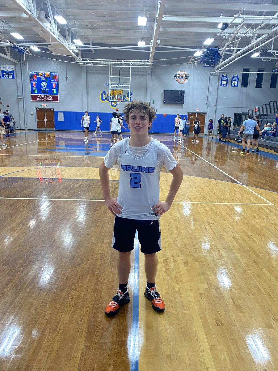 DABoysBB's tweet photo. Big stats today from @Jamison3523 (‘23), @benzo2310 (‘23) &amp; @will_breece (‘24) w/ Bruins (@rcnorton34) over TN Fever &amp; NEA. 

Game 1:
Jamison 13 pts, 5 reb, 5 ast
Lorenzo 12 pts, 8 reb
Will 5 pts, 4 ast

Game 2:
Lorenzo 16 pts, 8 reb
Jamison 11 pts, 10 reb
Will 7 pts, 3 ast https://t.co/mVAYgubCzb