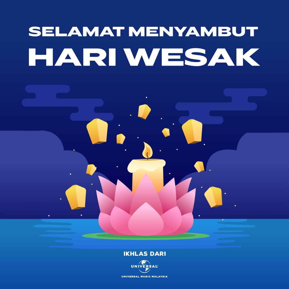 UMDomestic's tweet photo. Selamat Hari Wesak kepada semua yang menyambutnya! ✨
Iklas dari #UMMFAM
#SelamatHariWesak #wesak #UMMFAM #UniversalMusicMalaysia https://t.co/HdVLEC6r5E
