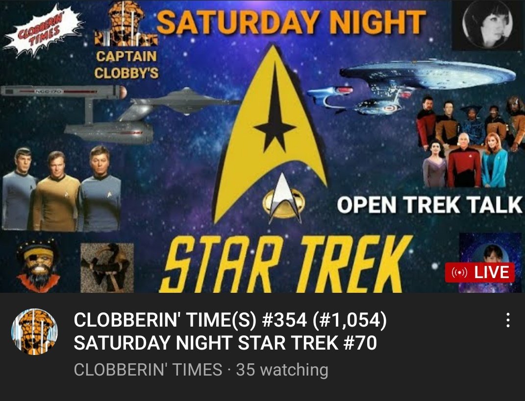 GNinjuh's tweet photo. 👊CLOBBERIN TIME(S)👊 #0354 (#1,054)
SATURDAY NIGHT #StarTrek #0070
@BenJGrimm64
@antiderivative1
@Thothy11
#ACECASTIRON
STOP IN FOR SOME #RealTrek! 🖖🏾😁
#ClobberinTimes
https://t.co/mNbam1daLT
CHECK OUT #RMBriggs ⬇️⬇️⬇️
https://t.co/G85BaQlM68 https://t.co/snfYM7WLA8