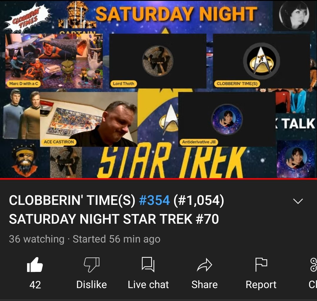 GNinjuh's tweet photo. 👊CLOBBERIN TIME(S)👊 #0354 (#1,054)
SATURDAY NIGHT #StarTrek #0070
@BenJGrimm64
@antiderivative1
@Thothy11
#ACECASTIRON
STOP IN FOR SOME #RealTrek! 🖖🏾😁
#ClobberinTimes
https://t.co/mNbam1daLT
CHECK OUT #RMBriggs ⬇️⬇️⬇️
https://t.co/G85BaQlM68 https://t.co/snfYM7WLA8