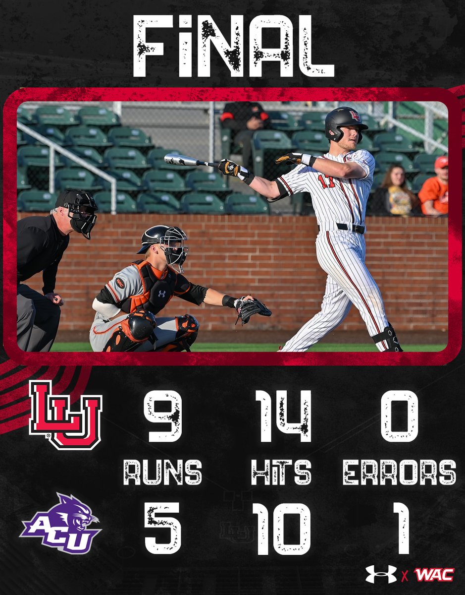 Bats stay hot on Abilene and Cardinals wins second game of the series. #WeAreLU