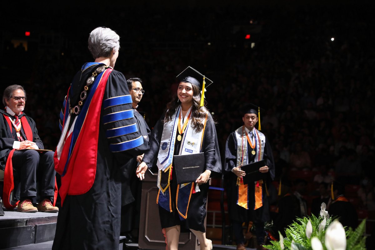 Our engineering and science graduates are going to take the knowledge they gained at UTEP and make a big impact. One of them is Paola Garcia Hernandez, who wants to help underserved communities and will attend Baylor College of Medicine. Congratulations to our grads!