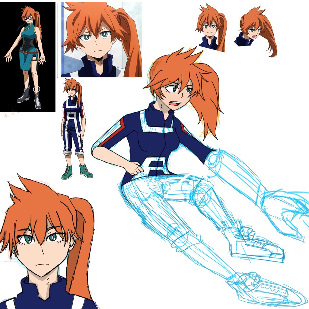 noqueiro1's tweet photo. The big sister of Class 1-B!
I like her design and wanted to try drawing her in my style
#anime #MyHeroAcademia #kendo #WIP https://t.co/MIvE0UJDbT
