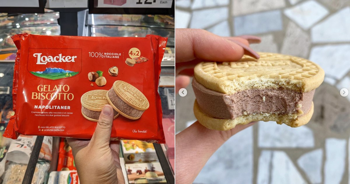 MothershipSG's tweet photo. Loacker ice cream sandwiches available at FairPrice Finest, S$13.95 for pack of 8: https://t.co/7Mdy40ow0w https://t.co/dyKhZzTtVa