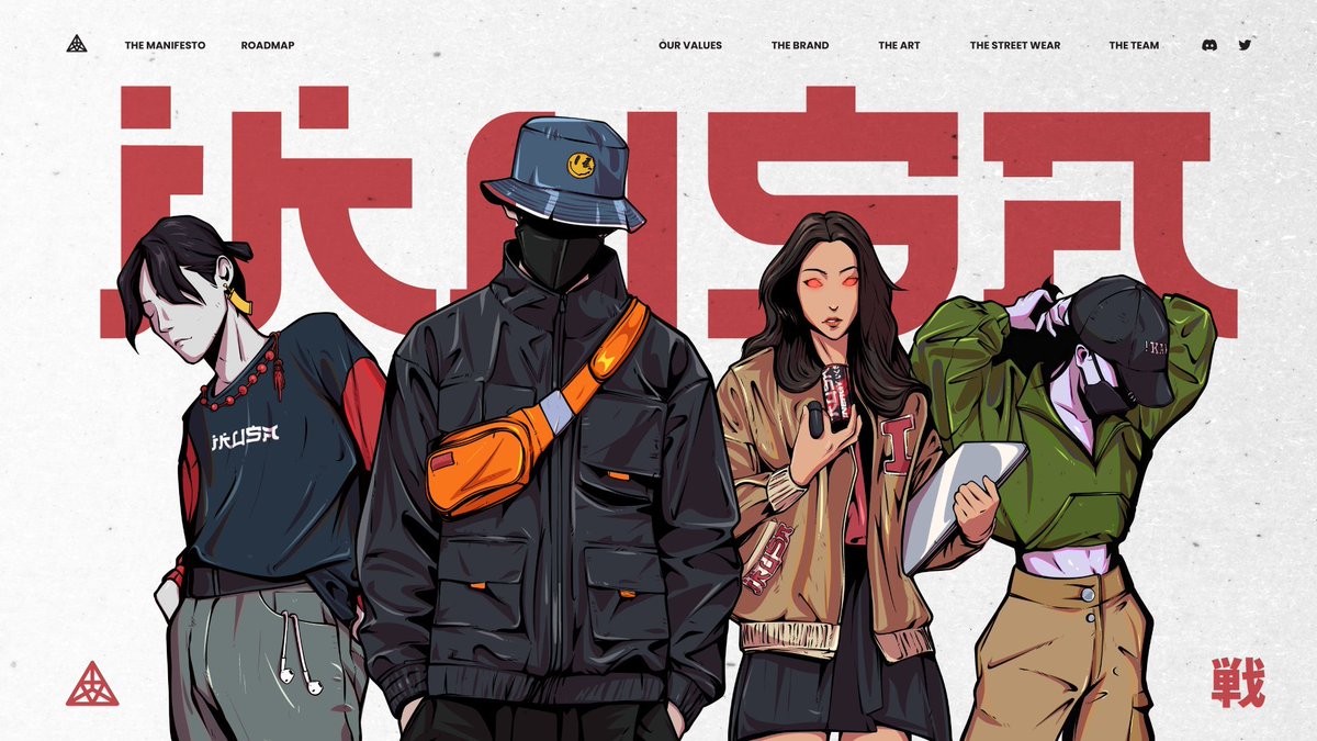 Web3 streetwear, with a dash of anime.

2 kenkalist available:
- ❤️+🔄
- Follow <a href="/IkusaNFT/">Ikusa 戦</a> <a href="/hellowillfan/">Will Fan🕊</a>
- Tag 3 friends (extra tag, extra entry)