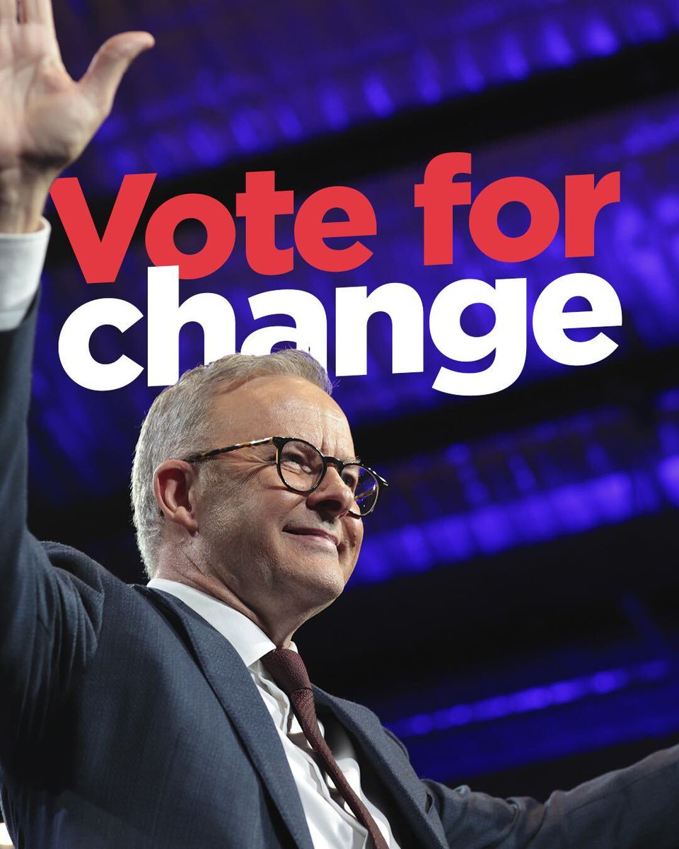 If you want a better future, vote for change.
