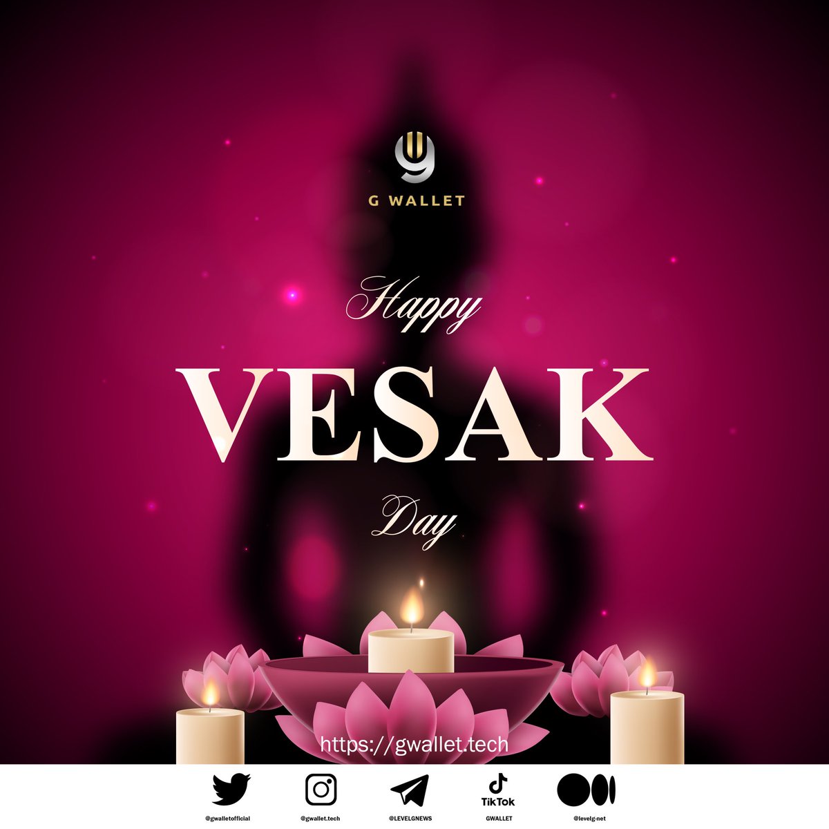 gwalletofficial's tweet photo. Happy Vesak Day
#VesakDay #celebration #gwallet #levelg #cryptocurrency https://t.co/SfVsx28jB6