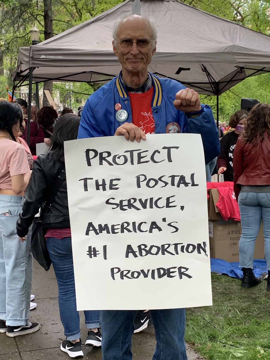 More than half of abortions today are using mifepristone and misoprostol taken in sequence, which can be administered through ten weeks of pregnancy.  The US mail is a critical component of this process.  The USPS will/is becoming a battle ground in this struggle.
