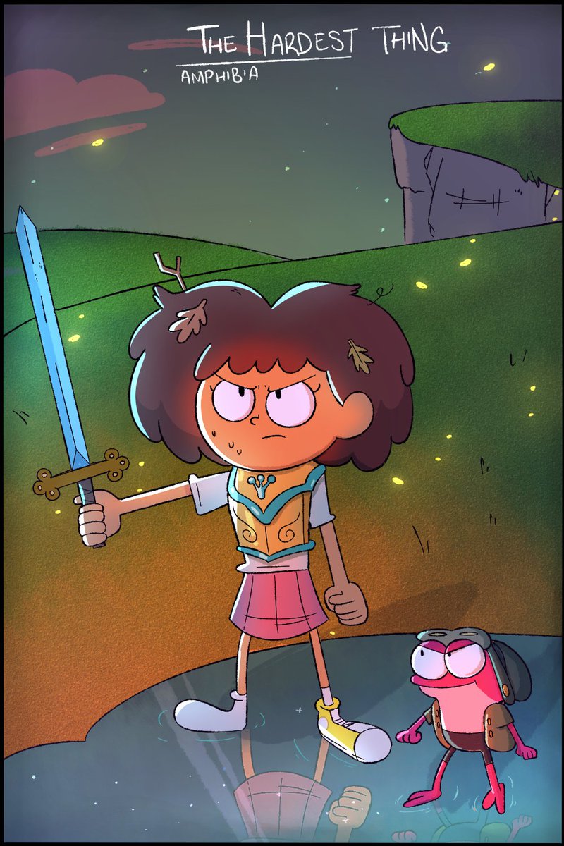 KatsuTG's tweet photo. some #amphibia art to commemorate the end, absolutely loved this show from beginning to end, frog fam killed it https://t.co/zX5mBieQYf