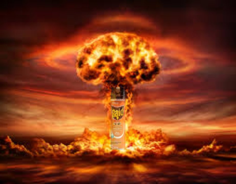 SoyLenin1's tweet photo. Bomba atomica capaz de acabar hasta con las 🪳🪳🪳 #mundocaracol https://t.co/l0gbHDE3z3