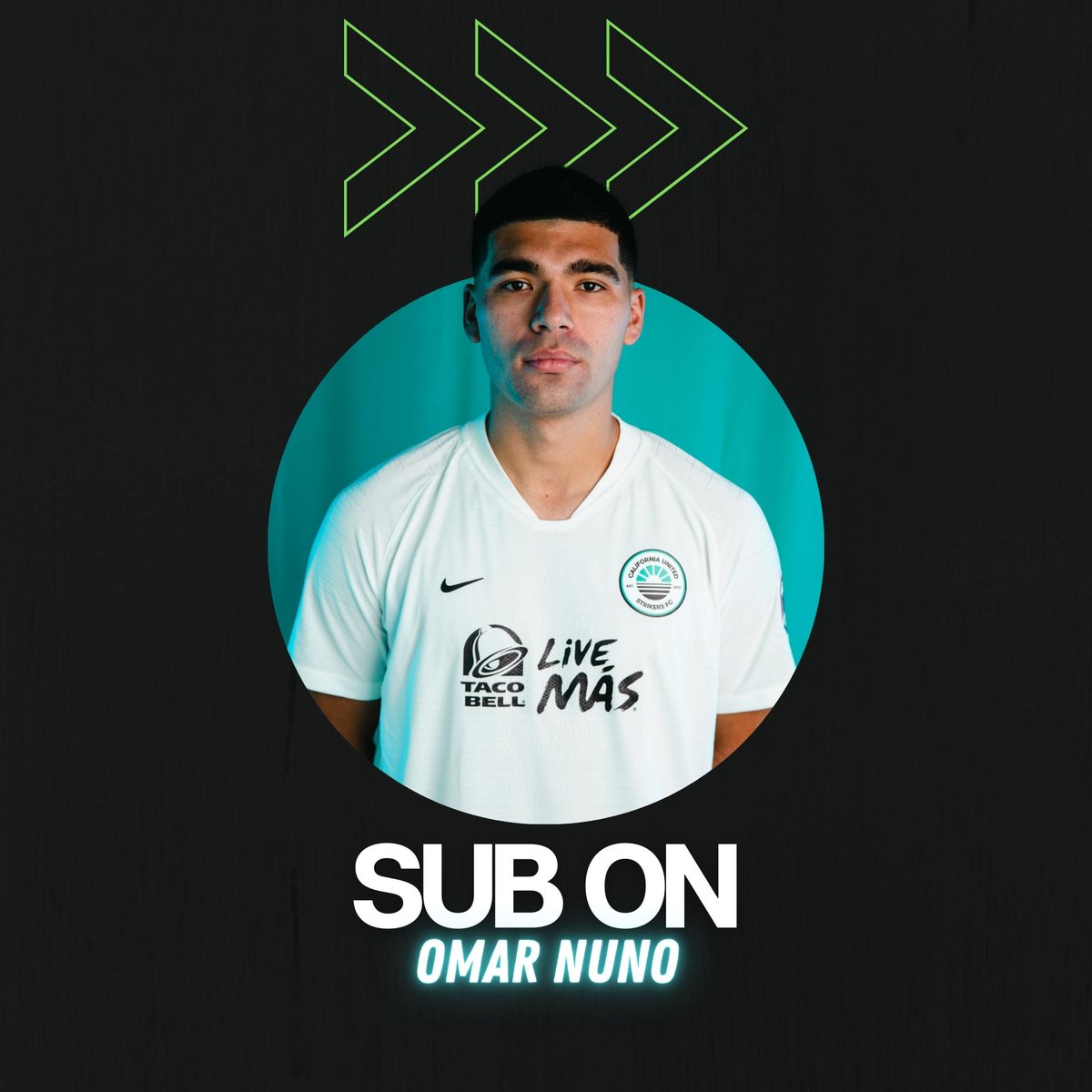CalUtdStrikers's tweet photo. 81. // Omar comes on for Gus
#NISA22 | #HomeOfTheDream https://t.co/TTVZ4LKbr0