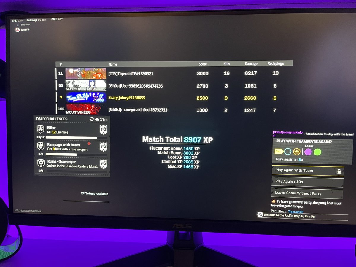 ScaryJohny_'s tweet image. Going Crazy With @TigeroidTP