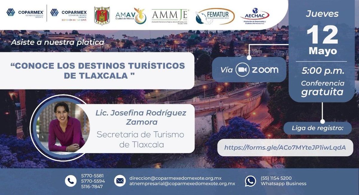 maununezmx's tweet photo. 🧵…. Gracias a #AMMJE, #FEMATUR, #AMAVCDMX, #AECHAC, por sumar esfuerzos en la promoción y fortalecimiento de la Industria Turística.
#SoyCoparmexOte https://t.co/oB6dX7zt4K
