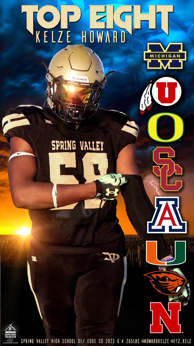 HowardKelze's tweet photo. I Want to thank all the schools and coaching staffs that have given me the opportunity to continue my academic and football career at the next level. I will now be focusing on theses top 8 schools @Kelesio @UMichFootball @Utah_Football @oregonfootball @ArizonaFBall @CanesFootball https://t.co/x6Ff04niOo