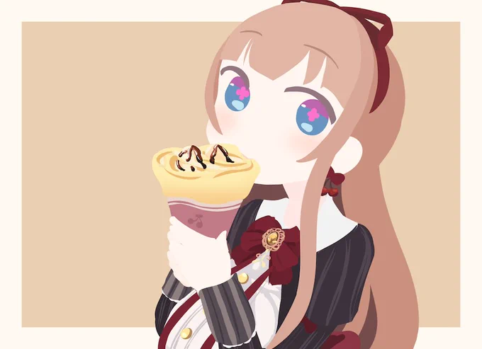 クレープ🍒

 #花京院ちえり  #ちぇり絵 