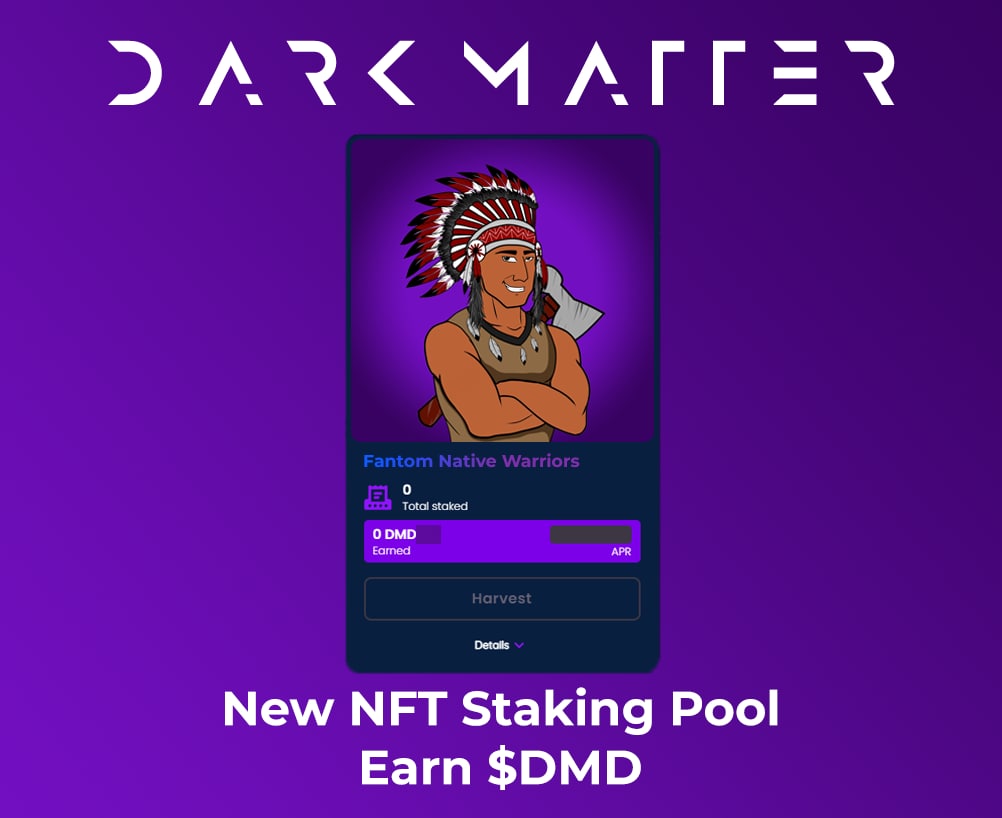 fantomwarriors's tweet photo. fantomwarriors  Staking Pool is Live! 

100,000$DMD for a Month! 

You can earn more with a higher Aura Level!

Mint is still live for only 8FTM:
https://t.co/8QkPfYAkWN

Stake Here:
https://t.co/VBzn1EBZPL

 $ftm #fantom #ftm $dmd #darkmatterdefi #nftstaking #NFTCommunity https://t.co/W09L1UrdUd
