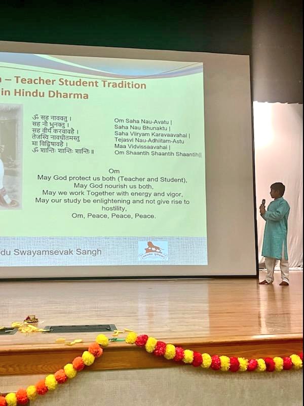 It was great to be able to attend the Guru Vandana program today! So thankful for their time to appreciate and honor teachers 😊